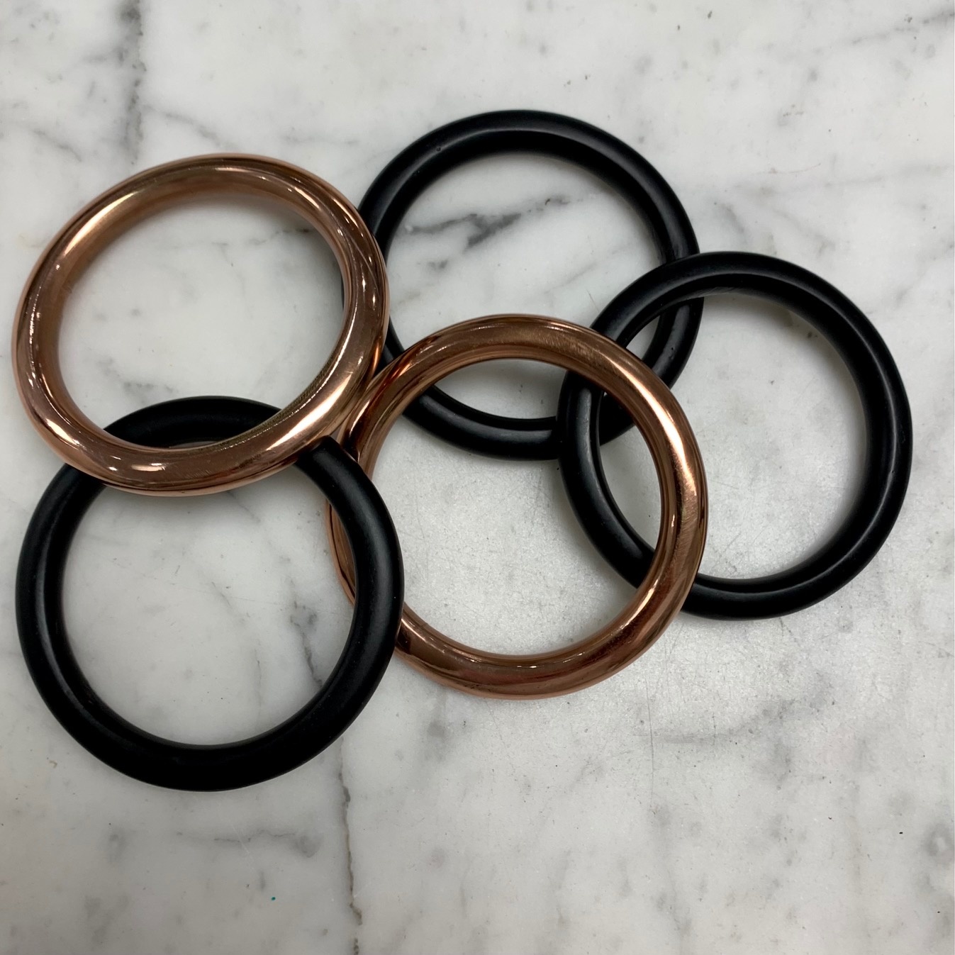Metal Macrame Rings 2.25